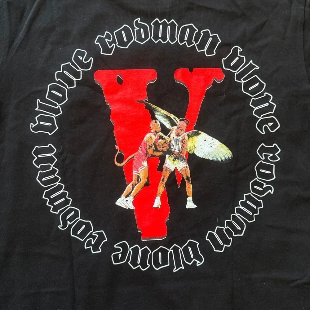 VLONE Dennis Rodman Graphic T Shirt Black Large‎ Limited Edition